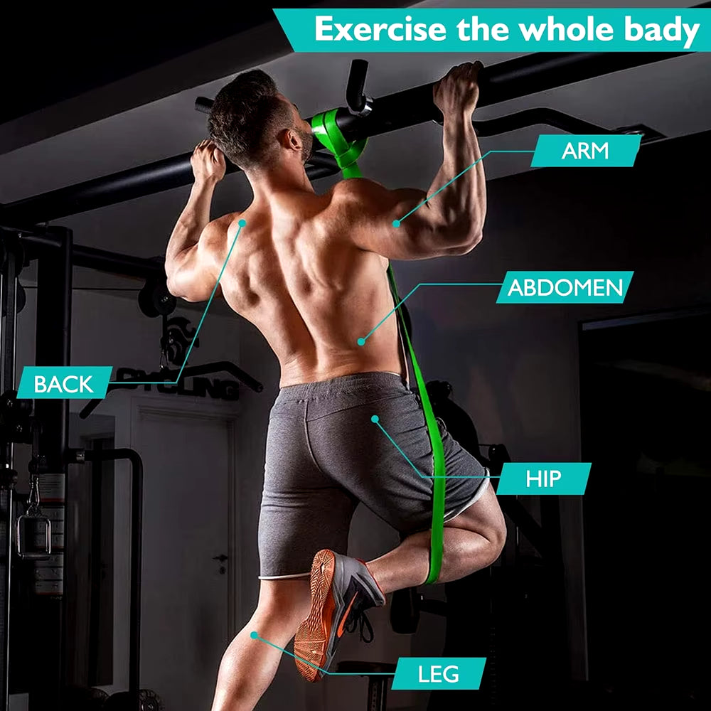 Heavy-Duty Latex Resistance Bands for Pilates and Strength Training - Elastic Pull-Up Assist Bands for Home Gym Fitness