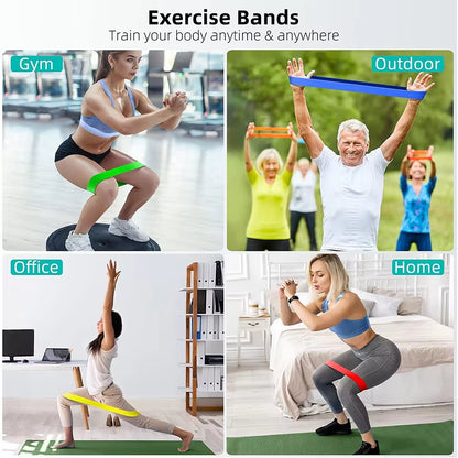 Versatile Resistance Bands for Yoga and Fitness: Hip Tension, Leg Squat, and Dance Elastic Loop Stretch Bands