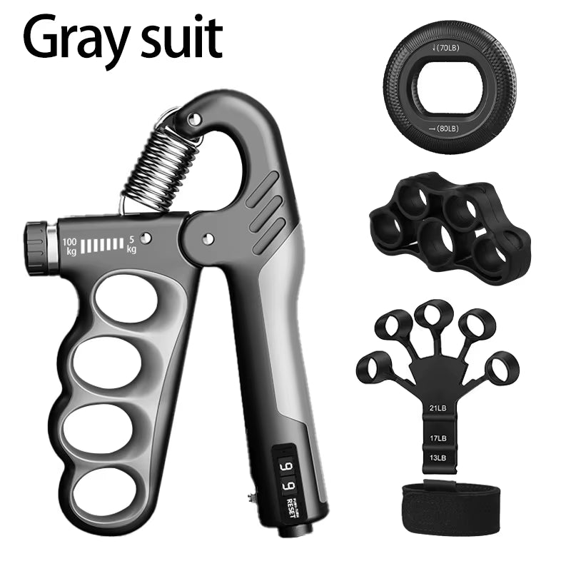 Adjustable Grip Strengthener for Hand and Wrist - 5-60/100/150Kg Resistance for Muscle Recovery and Fitness Training