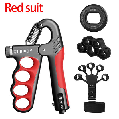 Adjustable Grip Strengthener for Hand and Wrist - 5-60/100/150Kg Resistance for Muscle Recovery and Fitness Training