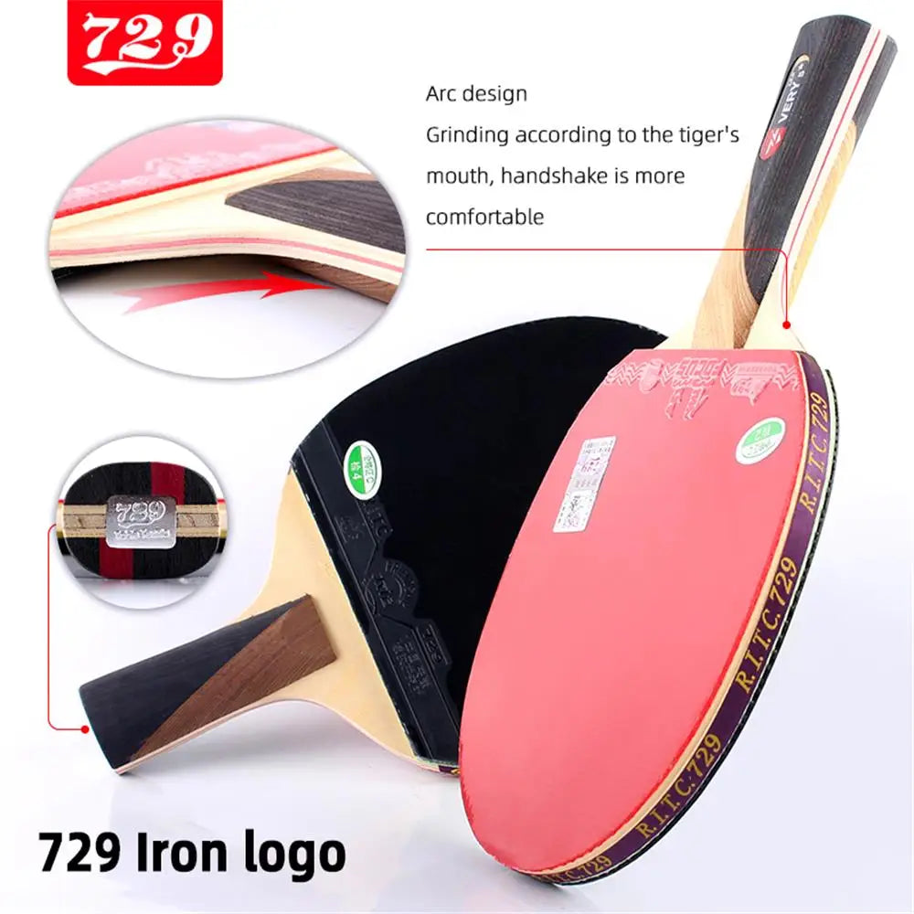 RITC  Friendship VERY 6 7 8 Stars Professional Ping Pong Racket Table Tennis with Inverted Rubber for Increased Ball Control