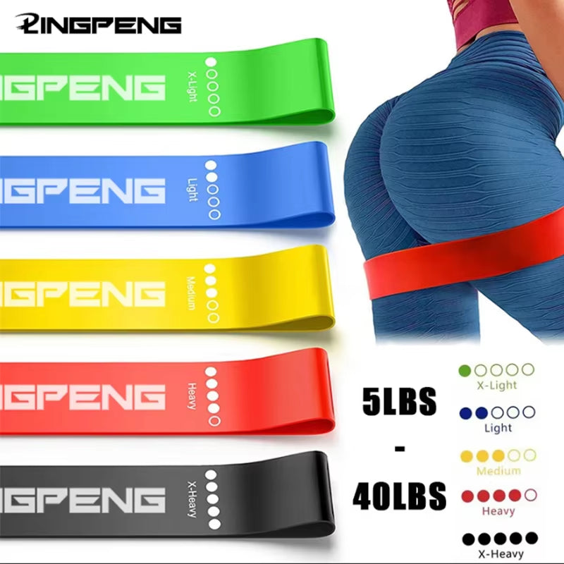 Versatile Resistance Bands for Yoga and Fitness: Hip Tension, Leg Squat, and Dance Elastic Loop Stretch Bands