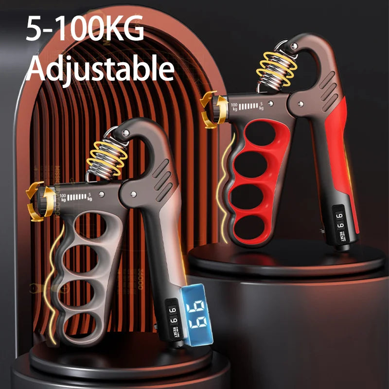 Adjustable Grip Strengthener for Hand and Wrist - 5-60/100/150Kg Resistance for Muscle Recovery and Fitness Training
