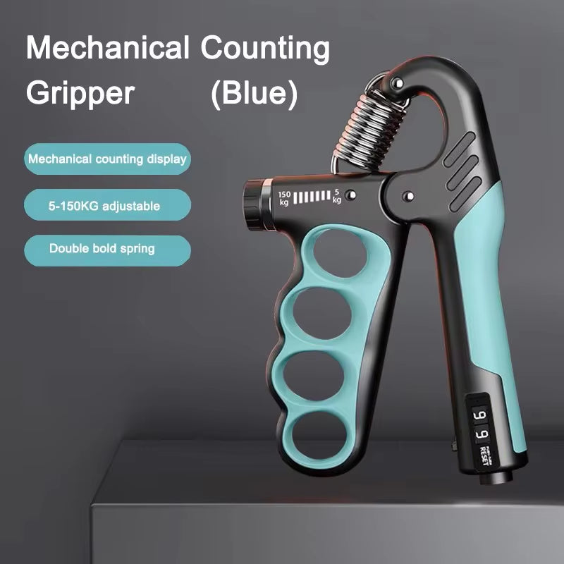 Adjustable Grip Strengthener for Hand and Wrist - 5-60/100/150Kg Resistance for Muscle Recovery and Fitness Training